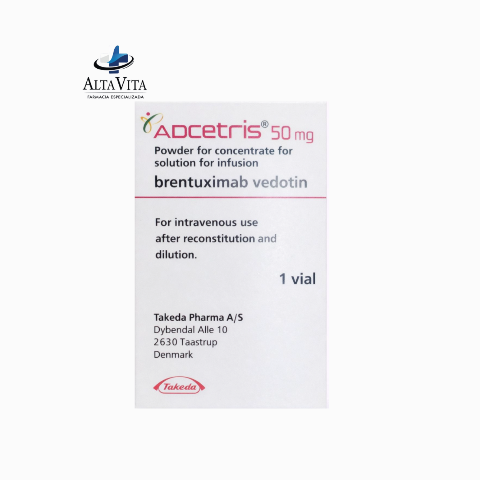 Adcetris 50 mg inyectable - Brentuximab Vedotin