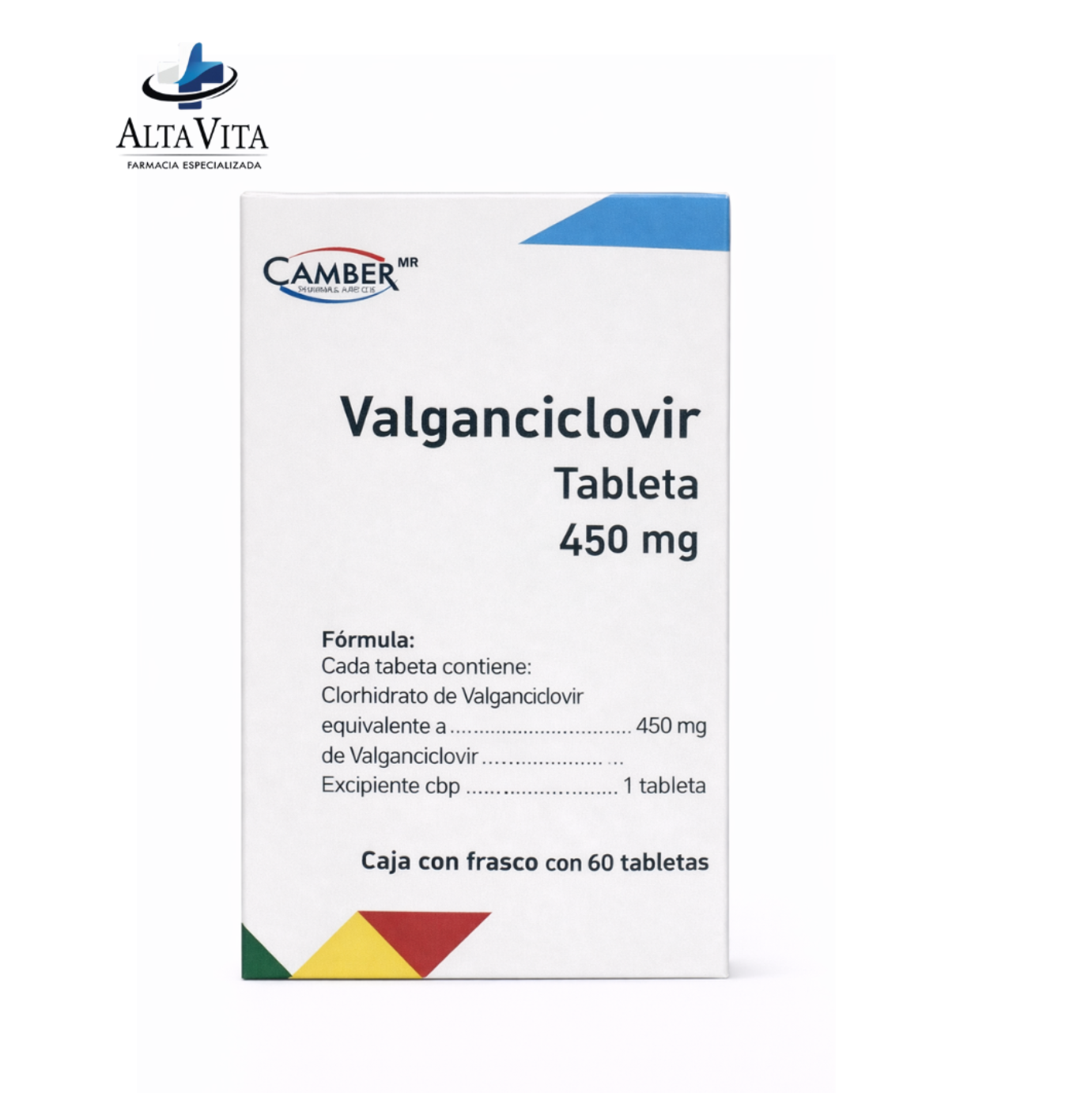 Valganciclovir 450 mg C/60 Tabletas - Valganciclovir