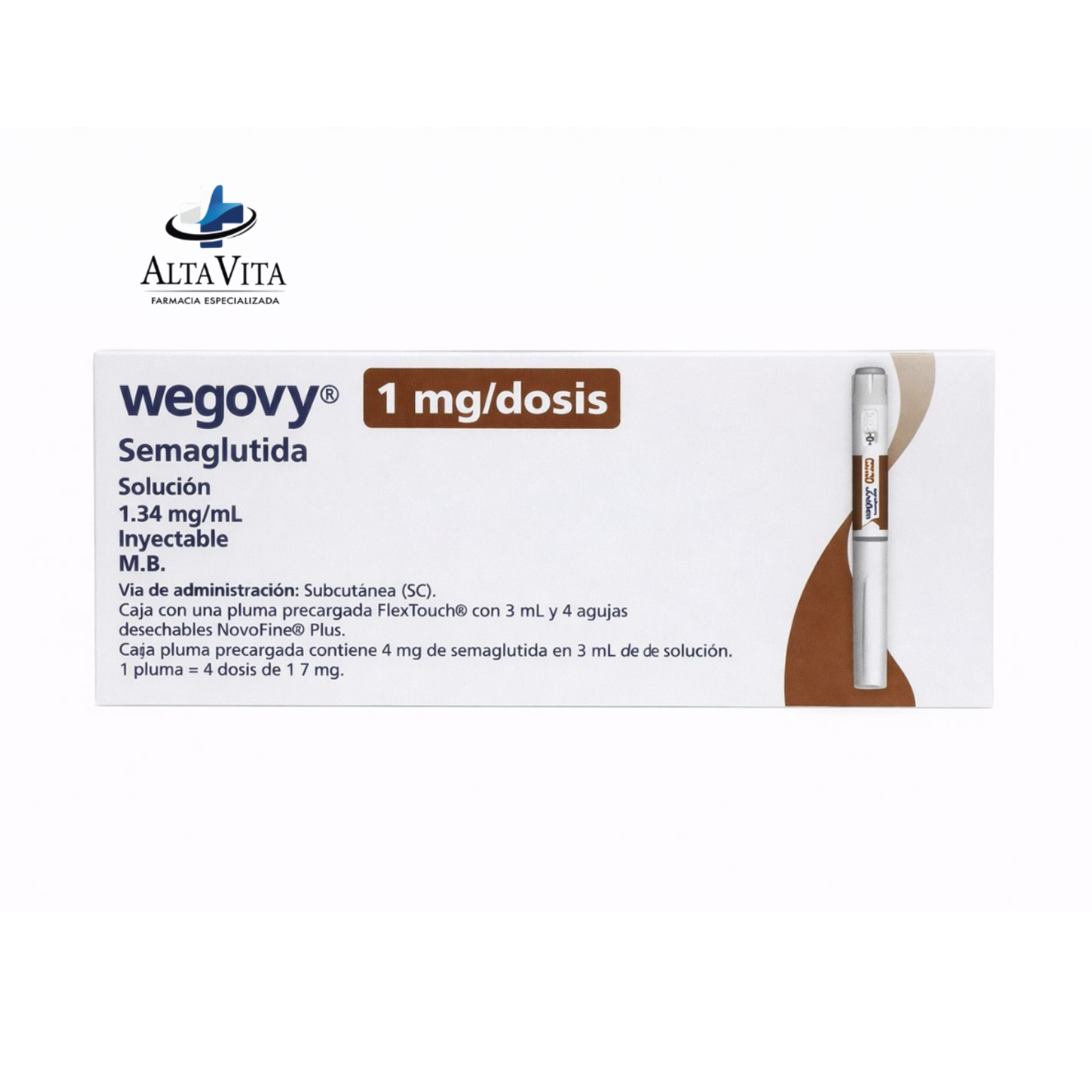 Wegoby 1.0 mg C/1 Pluma - Semaglutida