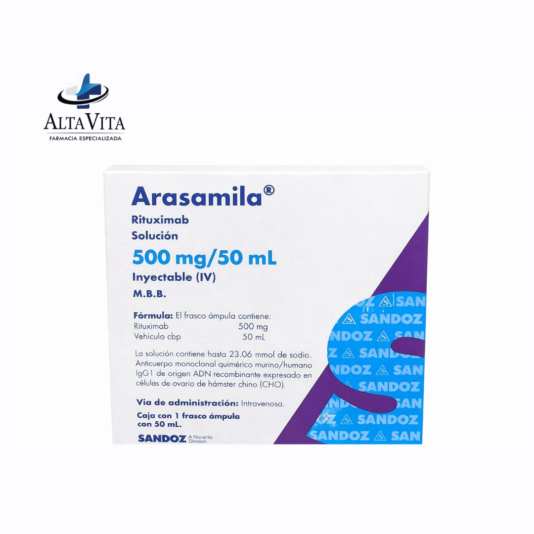 Arasamila 500 mg / 50mL - Rituximab - Farmacia Oncológica Alta Vita