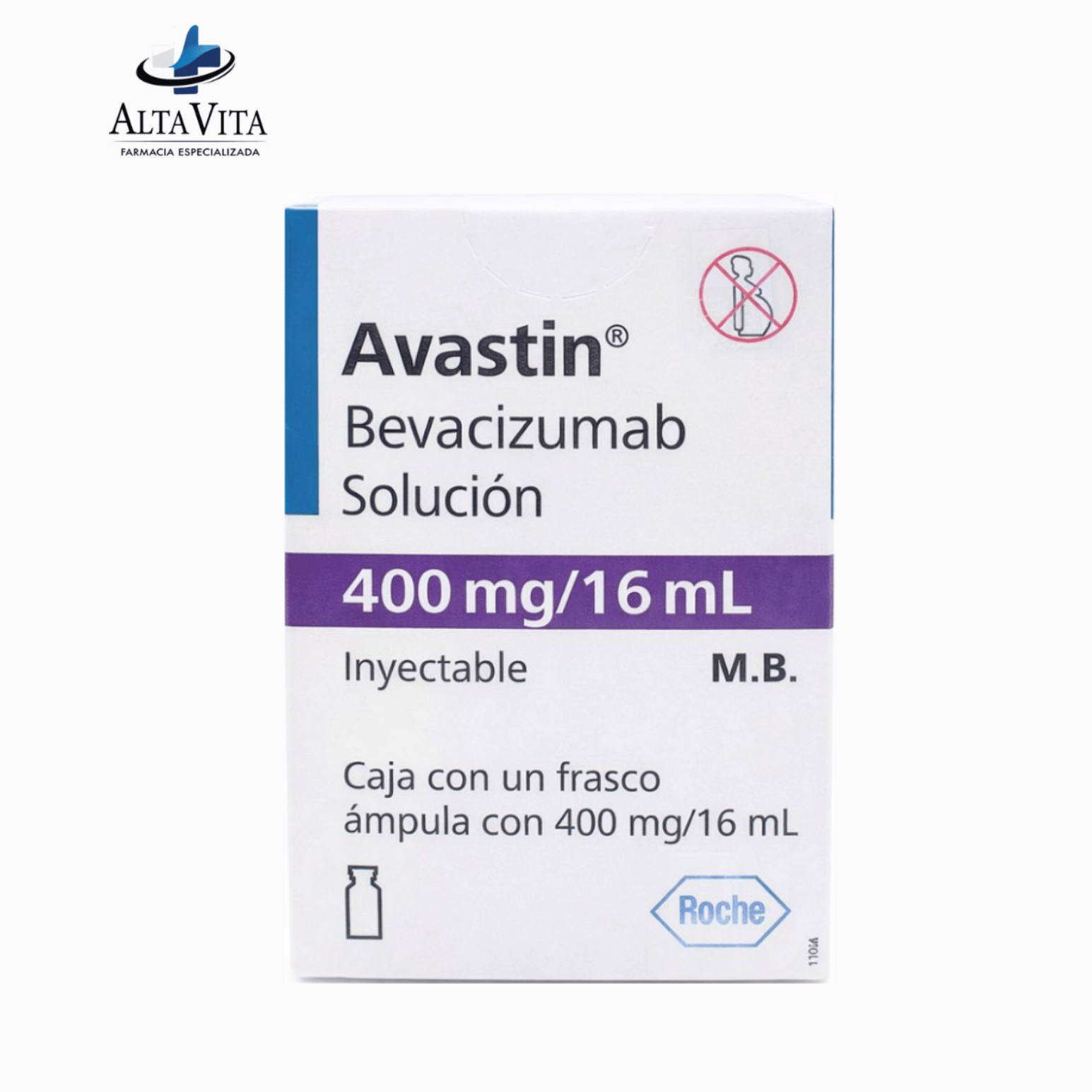 Avastin 400 mg / 16 ml Solución Inyectable - Bevacizumab - Farmacia Oncológica Alta Vita
