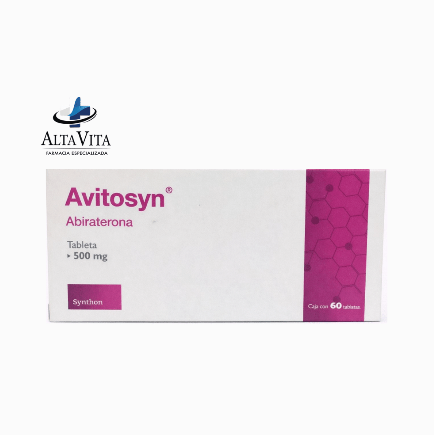 Avitosyn 500 mg C/60 Tabletas - Abiraterona - Farmacia Oncológica Alta Vita