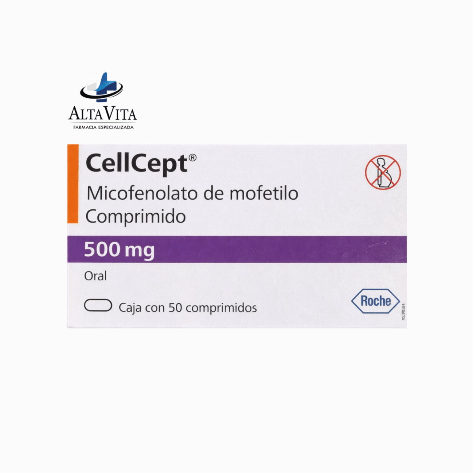 Cellcept 500 mg c/50 Comprimidos - Ácido micofenólico - Farmacia Oncológica Alta Vita