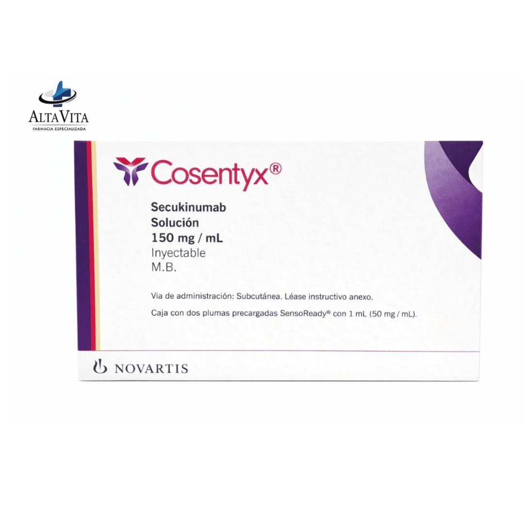 Consentyx 150 mg Sol Inyectable C/2 Plumas - Secukinumab - Farmacia Oncológica Alta Vita