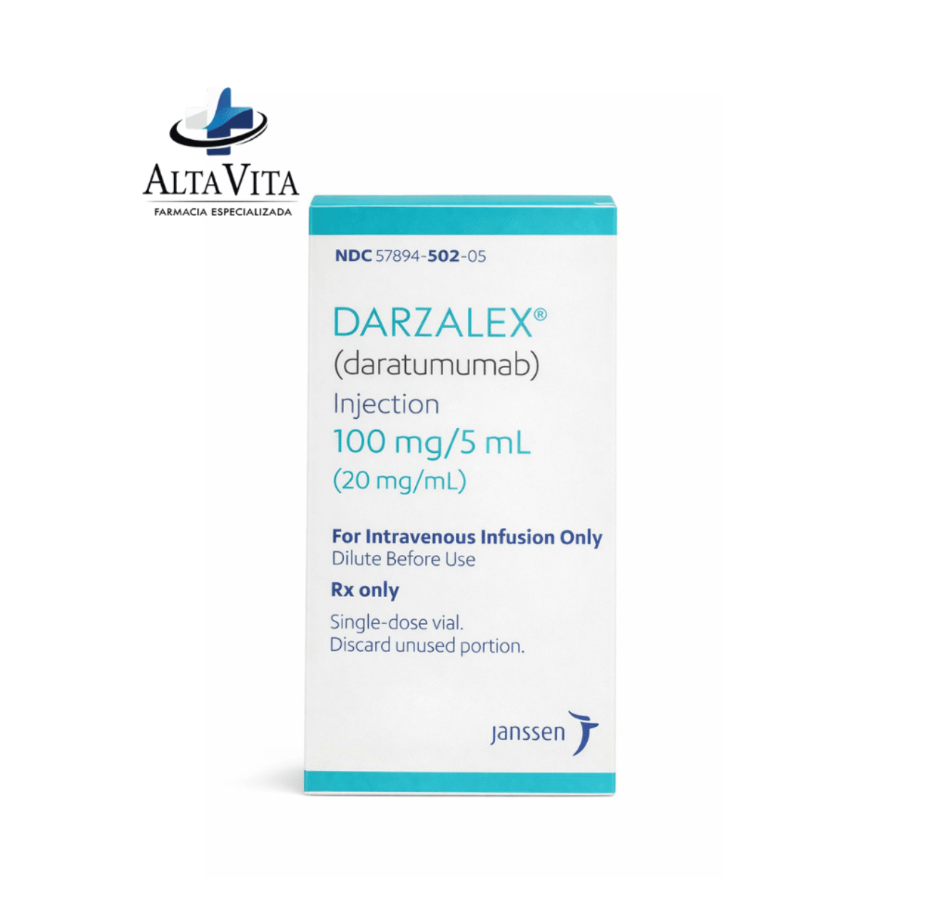 Darzalex 100 mg / 5mL SOL INY - Daratumumab - Farmacia Oncológica Alta Vita