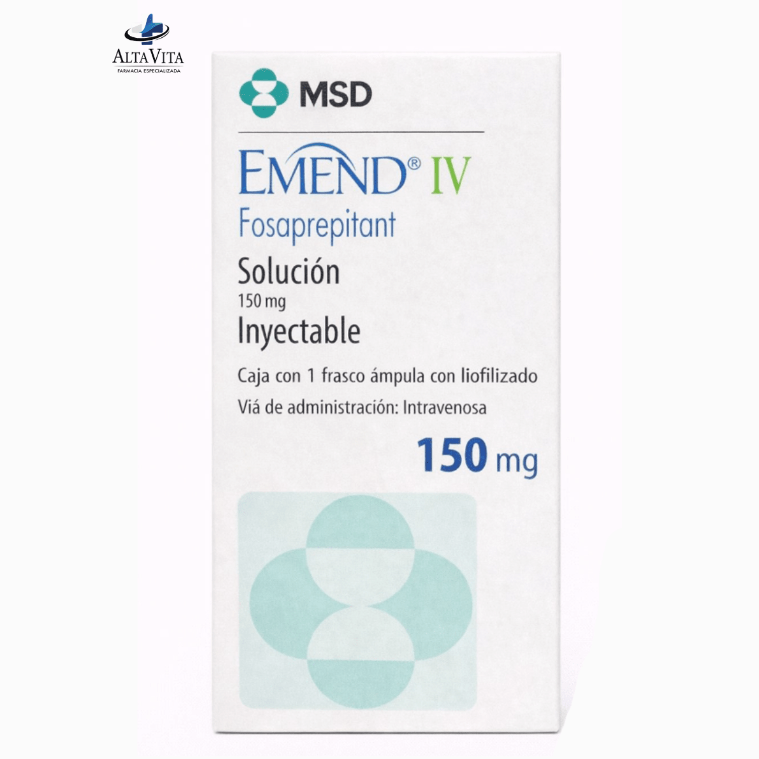 Emend IV 150 mg Inyectable - Fosaprepitant - Farmacia Oncológica Alta Vita