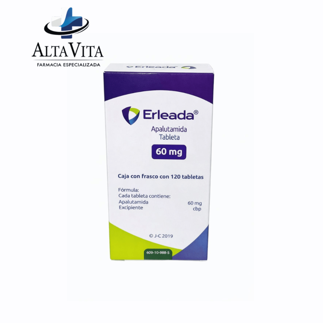 Erleada 60 mg C/120 Tabletas - Apalutamida - Farmacia Oncológica Alta Vita