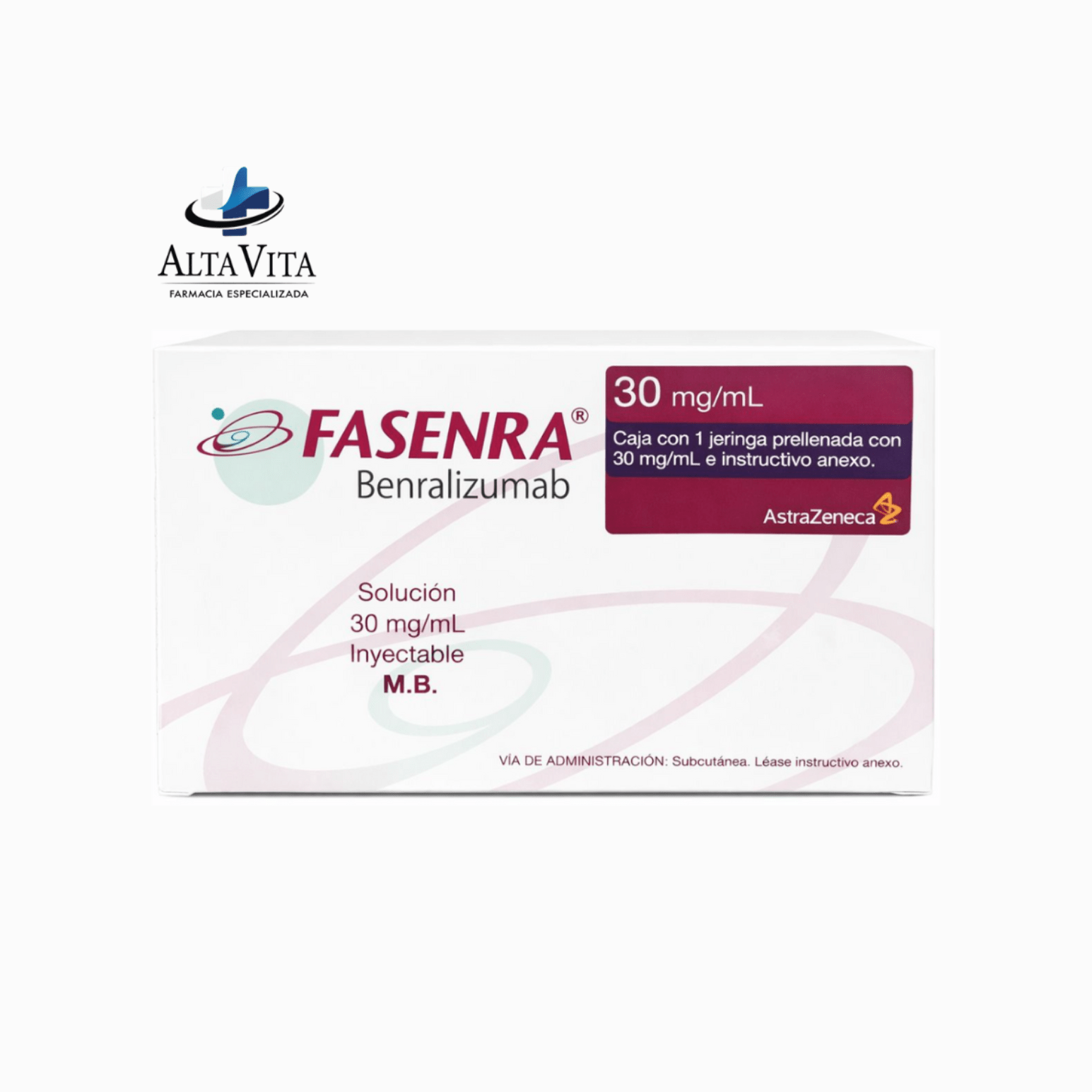 Fasenra 30 mg / 1 ml Jeringa Prellenada - Benralizumab - Farmacia Oncológica Alta Vita