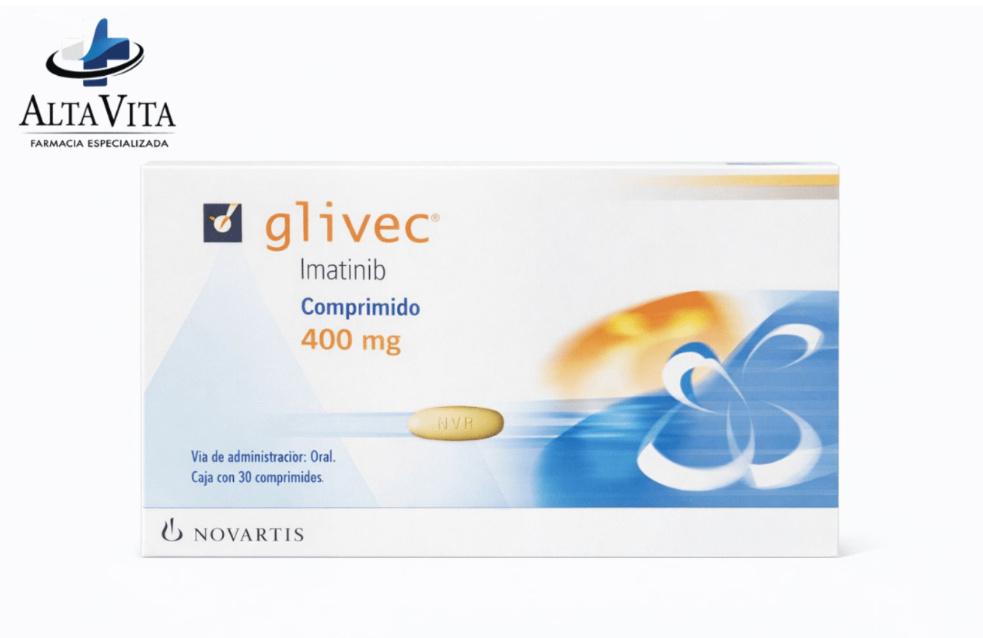 Glivec 400 mg C/30 Comprimidos - Imatinib - Farmacia Oncológica Alta Vita