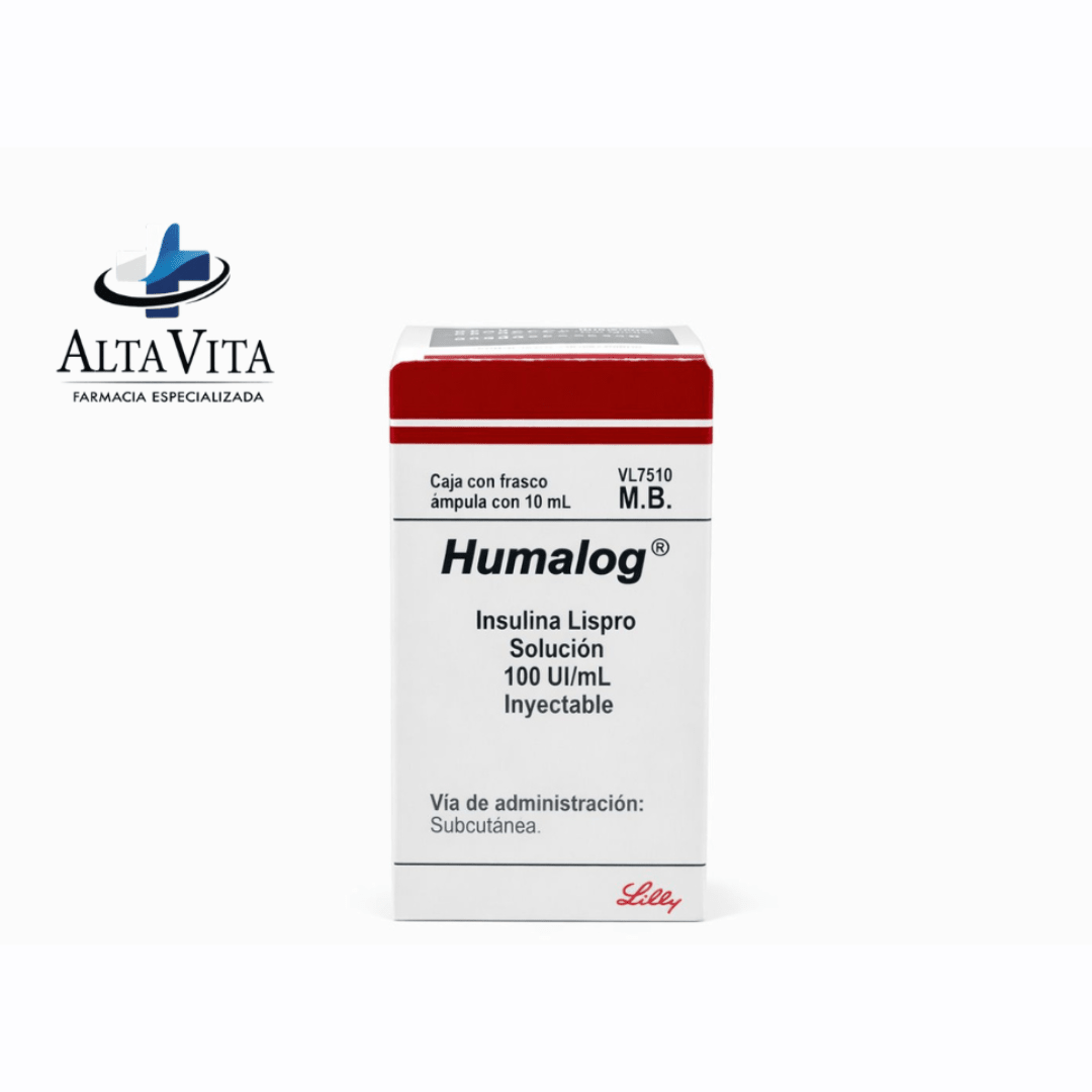 Humalog 100 UI / 10 ML INY - Insulina Lispro - Farmacia Oncológica Alta Vita