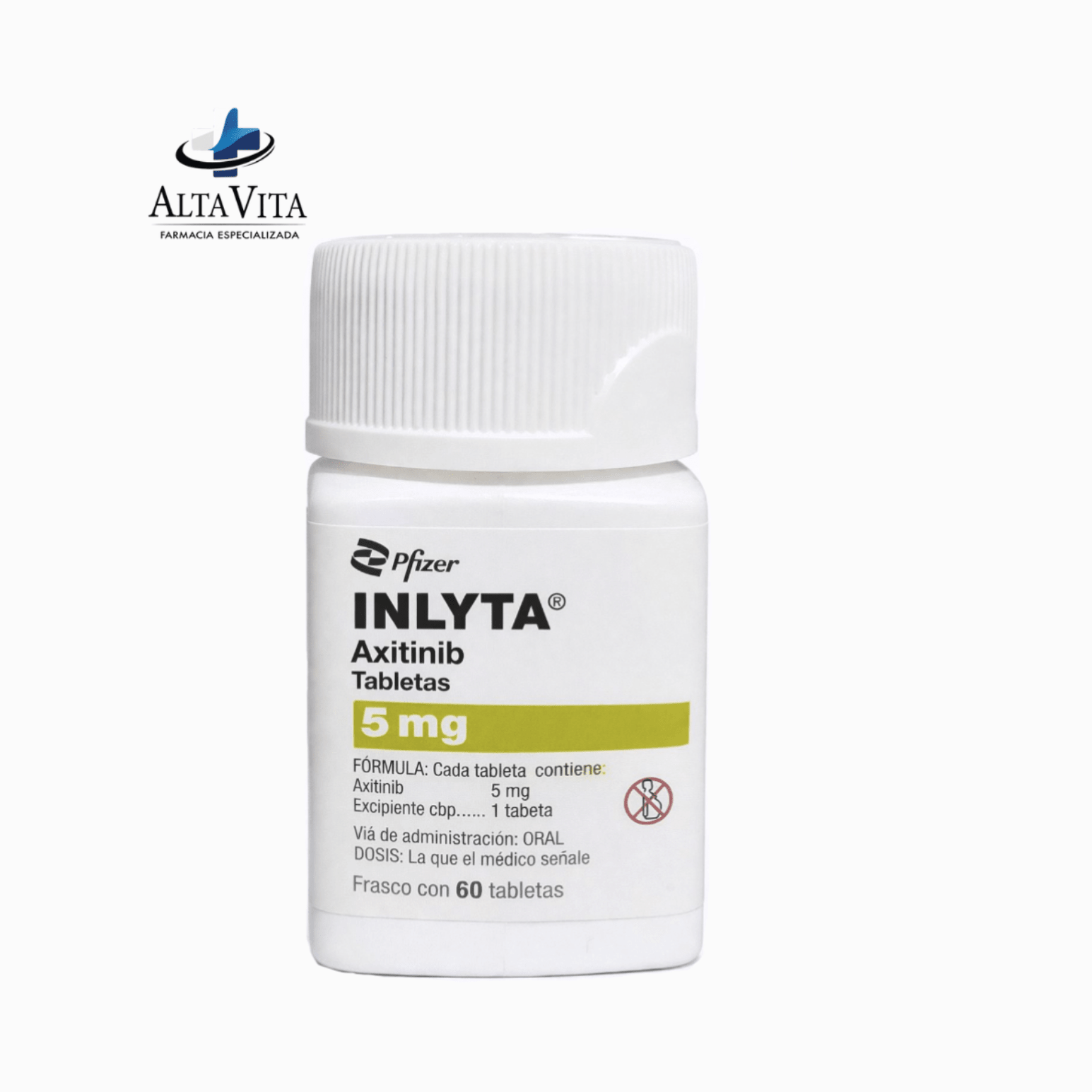 Inlyta 5 mg C/60 Tabletas - Axitinib - Farmacia Oncológica Alta Vita