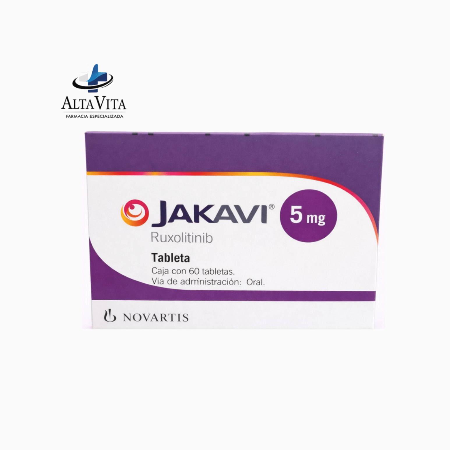 Jakavi 5 mg C/60 Tabletas - Ruxolinitib - Farmacia Oncológica Alta Vita