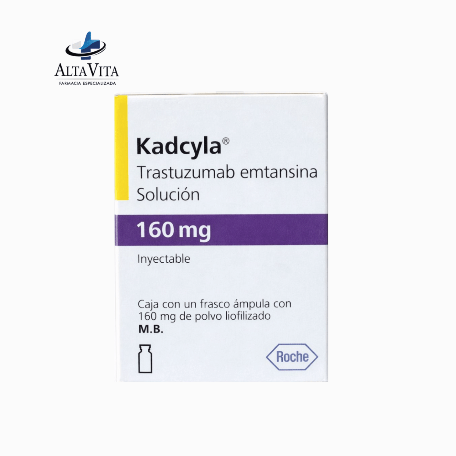 Kadcyla 160 mg / 8 ml Sol Inyectable - Trastuzumab Emtansina - Farmacia Oncológica Alta Vita