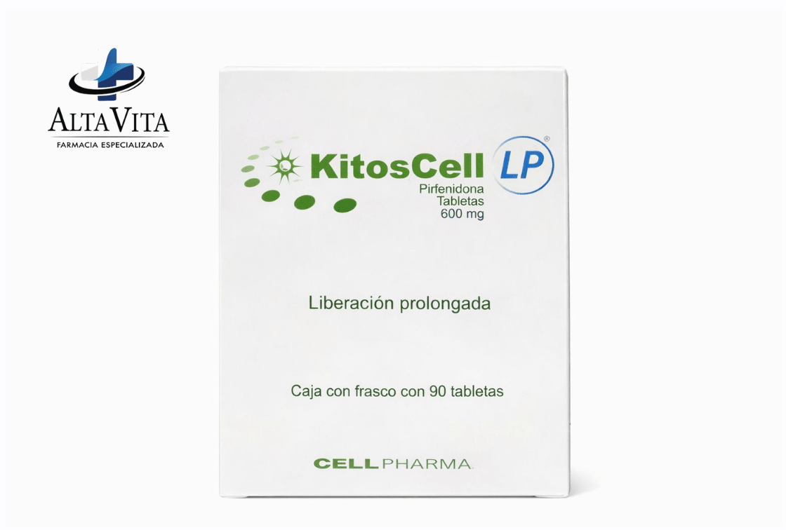 Kitoscell Lp 600 mg C/90 Tabletas - Pirfenidona - Farmacia Oncológica Alta Vita