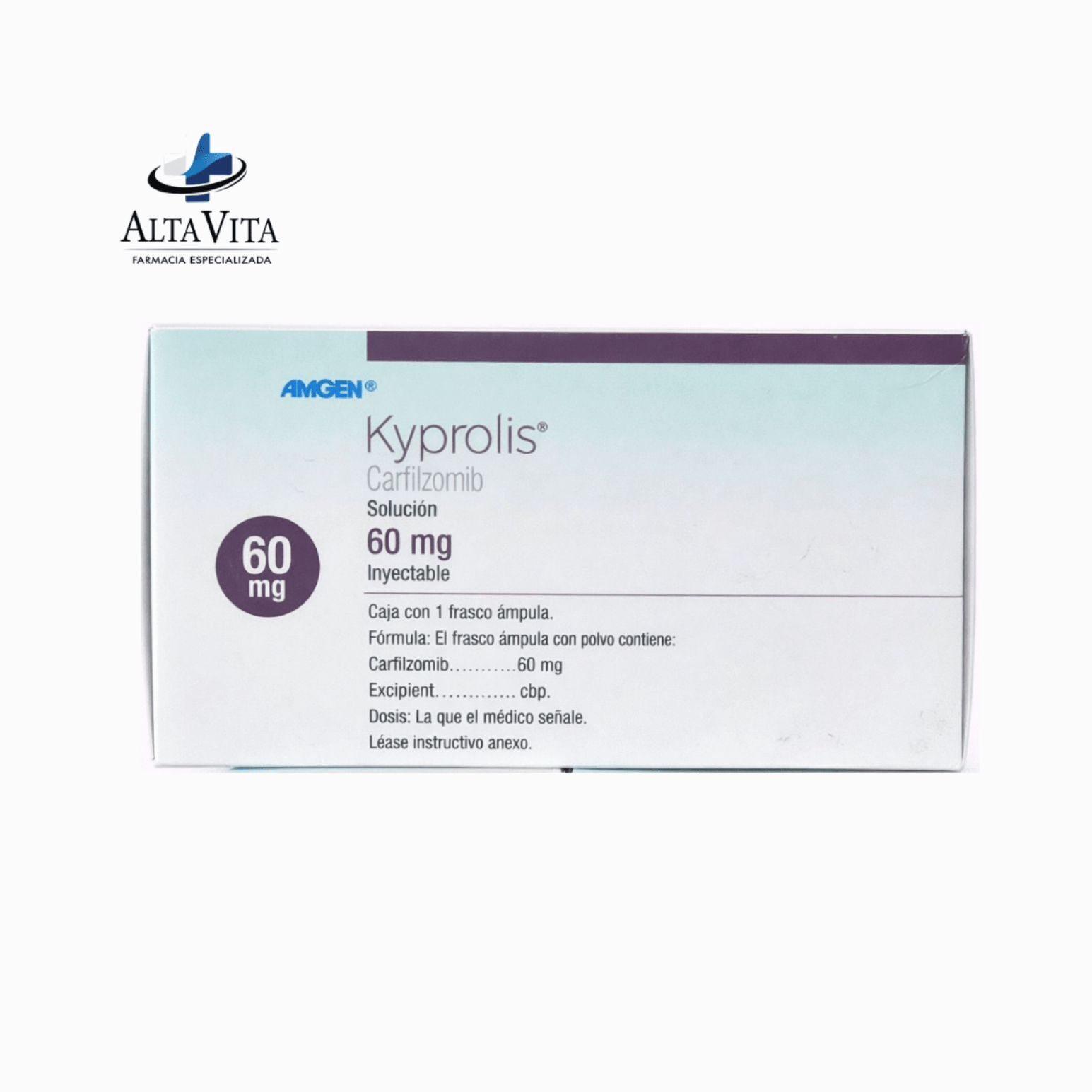 Kyprolis 60 mg Inyectable - Carfilzomib - Farmacia Oncológica Alta Vita