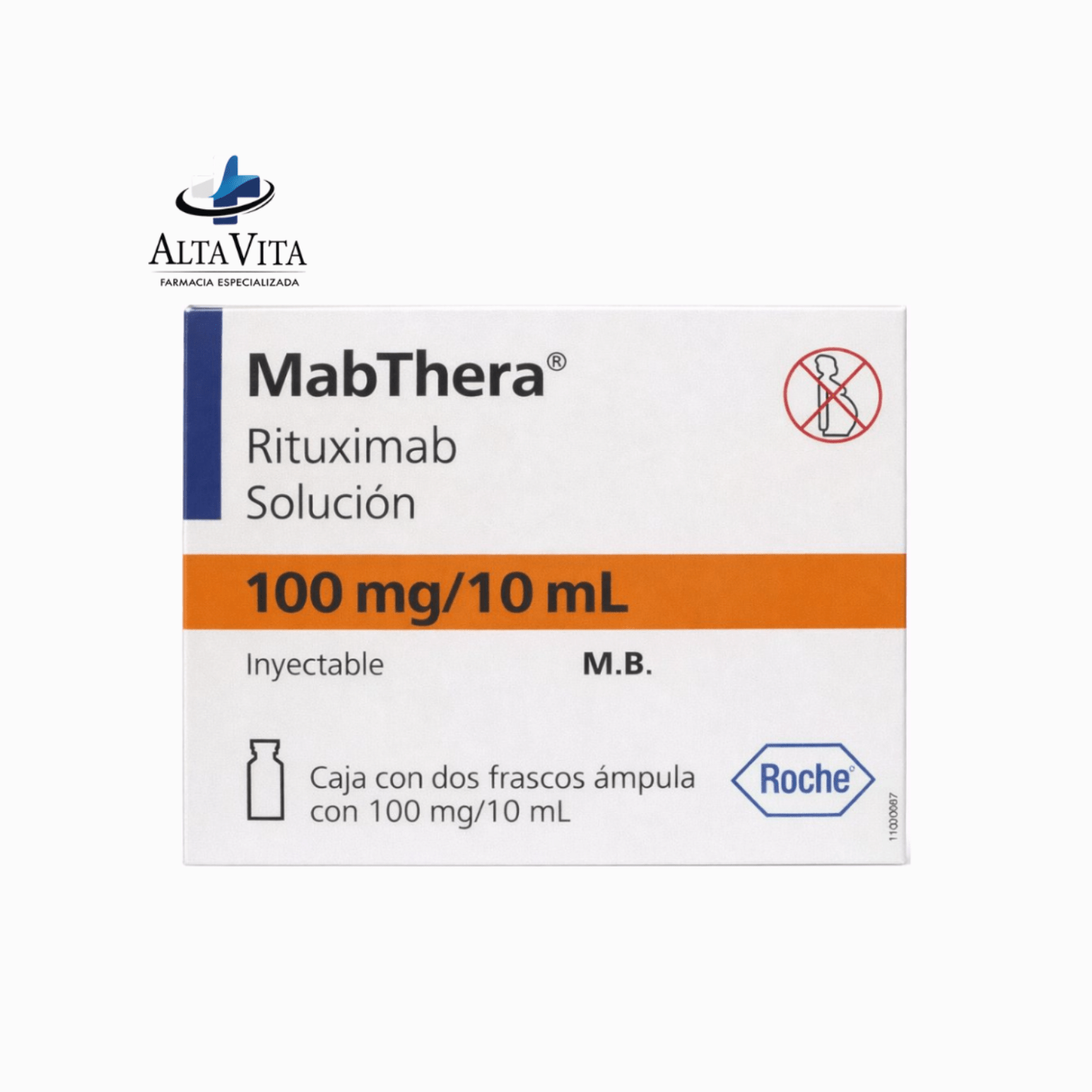 Mabthera 100 mg / 10 ml Inyectable - Rituximab - Farmacia Oncológica Alta Vita