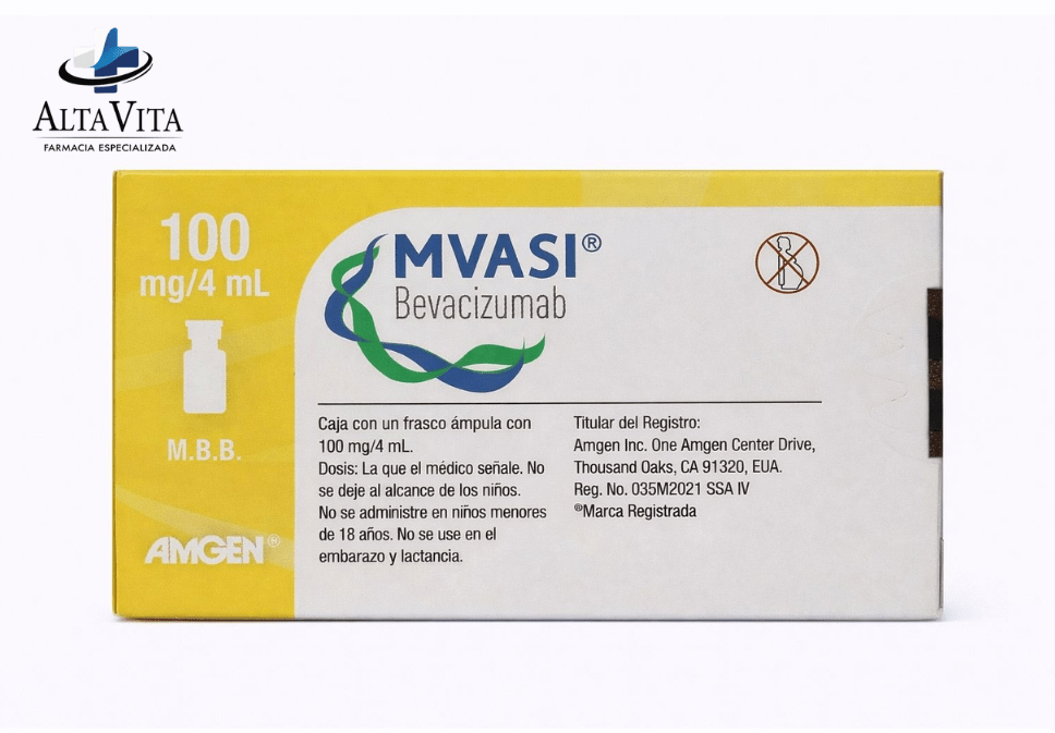 Mvasi 100 mg / 4 ml Inyectable - Bevacizumab - Farmacia Oncológica Alta Vita