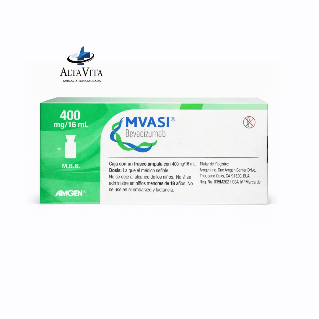 Mvasi 400 mg / 16 ml Inyectable - Bevacizumab - Farmacia Oncológica Alta Vita