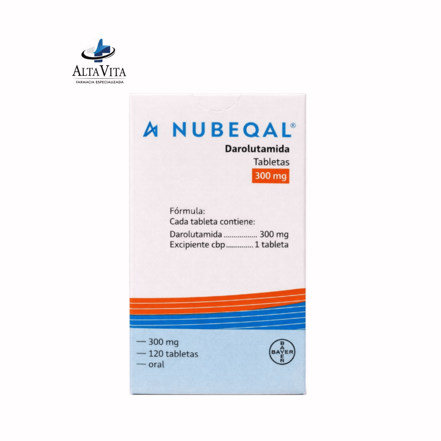 Nubeqal 300 mg c/120 Tabletas - Farmacia Oncológica Alta Vita
