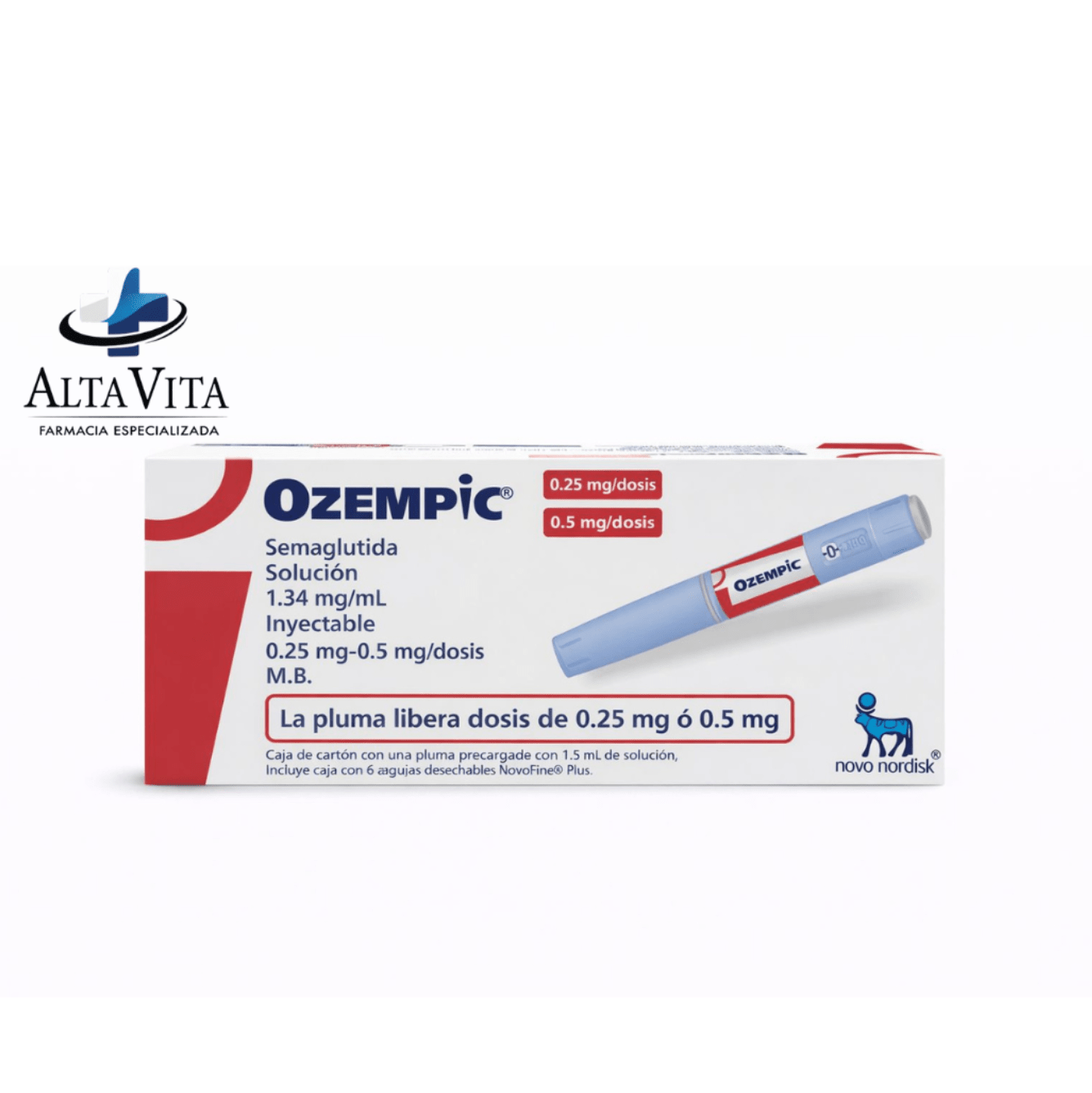 Ozempic 1.34 mg /3mL SOL INY - Semaglutida - Farmacia Oncológica Alta Vita
