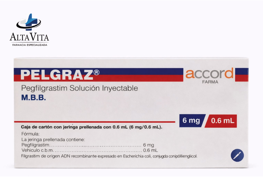 Pelgraz 6 mg /0.6 ml Inyectable - Perfilgrastim - Farmacia Oncológica Alta Vita