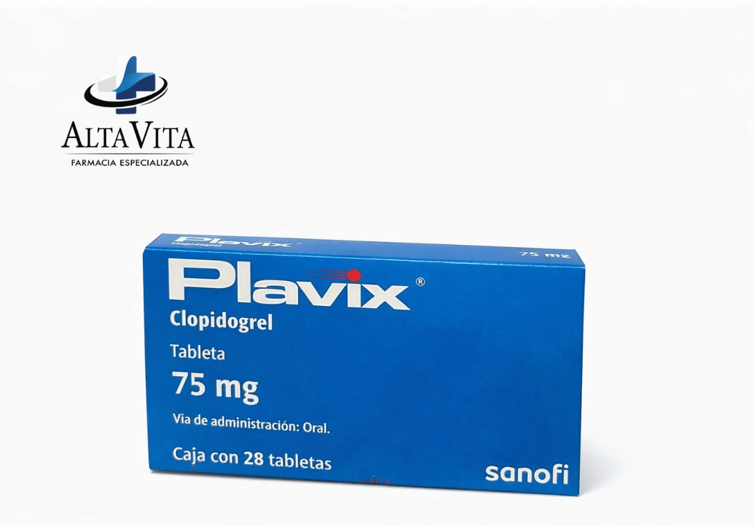 Plavix 75 mg C/28 Tabletas - Clopidogrel - Farmacia Oncológica Alta Vita