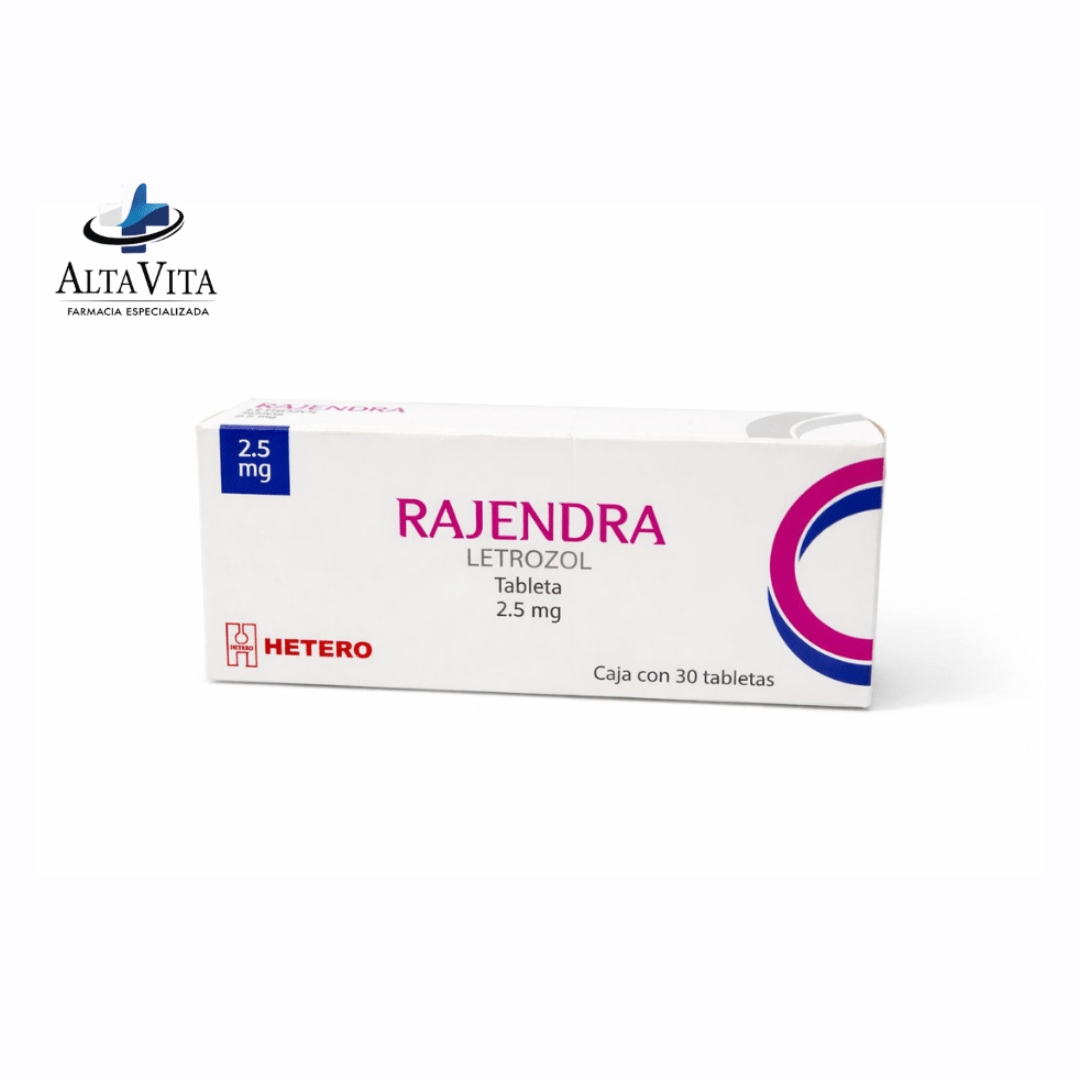 Rajendra 2.5 mg C/30 Tabletas - Letrozol - Farmacia Oncológica Alta Vita