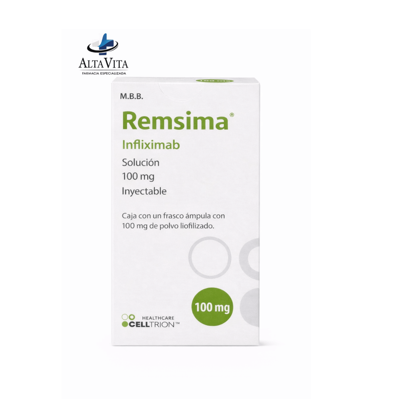 Remsima 100 mg Inyectable - Infliximab - Farmacia Oncológica Alta Vita