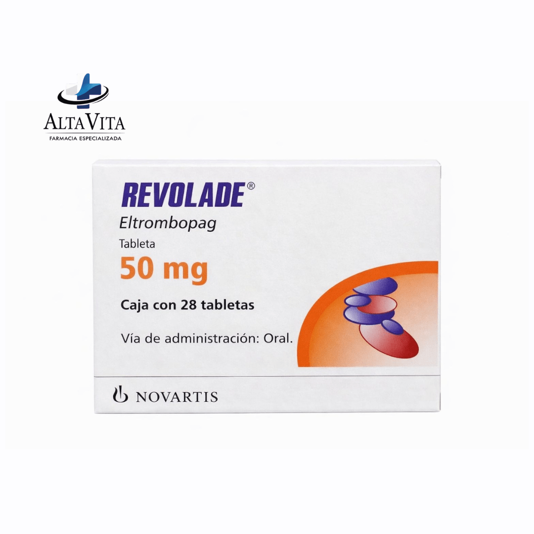 Revolade 50 mg C/28 Tabletas - Eltrombopag - Farmacia Oncológica Alta Vita