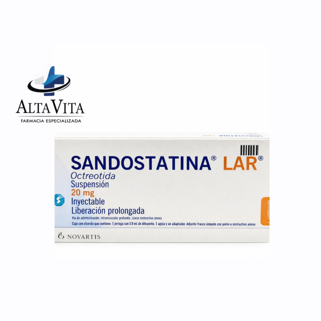 Sandostatina Lar 20 mg Sus Inyectable - Octreotida - Farmacia Oncológica Alta Vita