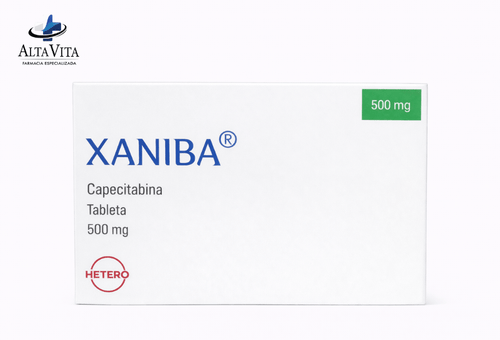 Xaniba 500 mg C/120 Tabletas - Capecitabina - Farmacia Oncológica Alta Vita