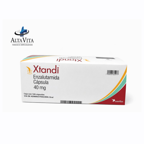 Xtandi 40 mg C/120 Capsulas - Enzalutamida - Farmacia Oncológica Alta Vita